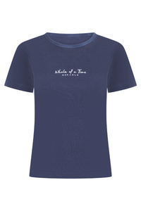 Signature Baby Tee - Stonewashed Navy - Whale Of A Time Clothing