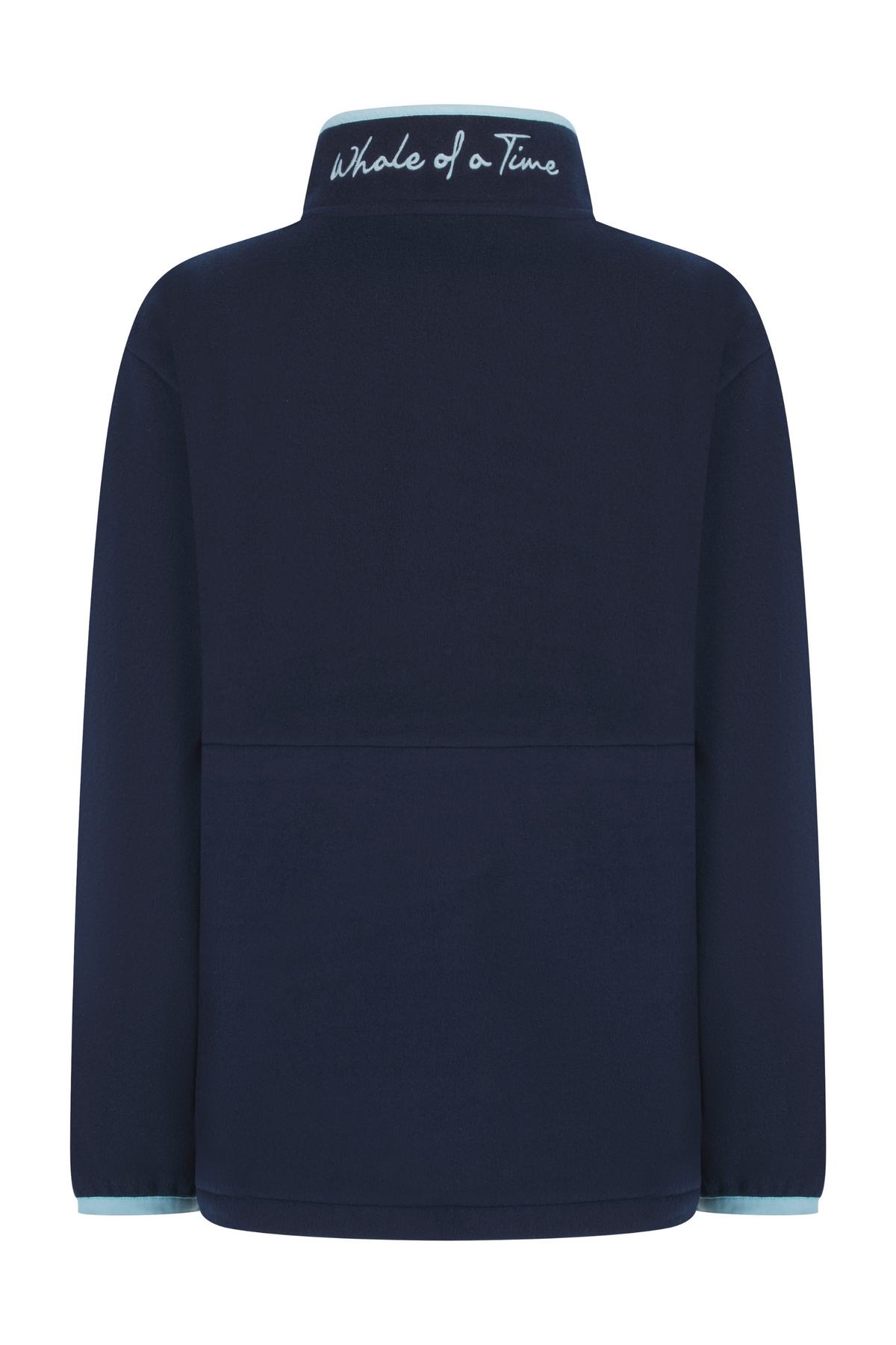 Pembroke Pullover Unisex Fleece - Navy & Light Blue - Whale Of A Time Clothing