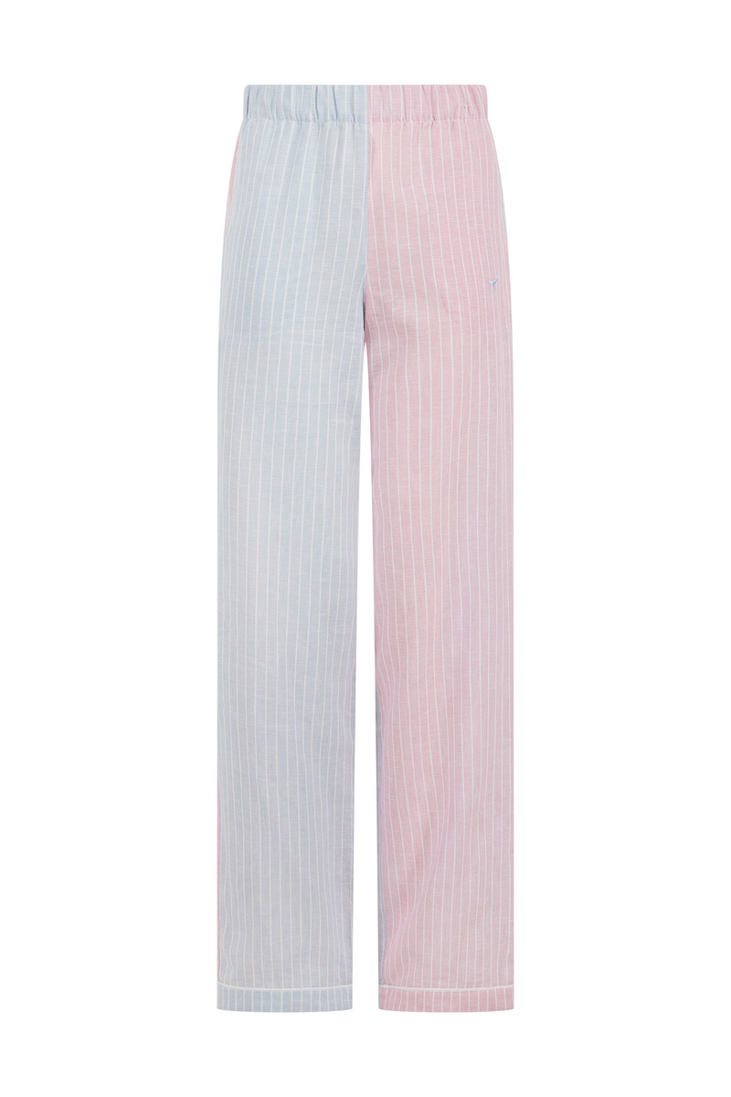 Portland Pyjama Bottoms - Blue/Pink Stripe - Whale Of A Time Clothing