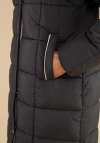 Chatsworth Longline Puffer Coat - Charcoal