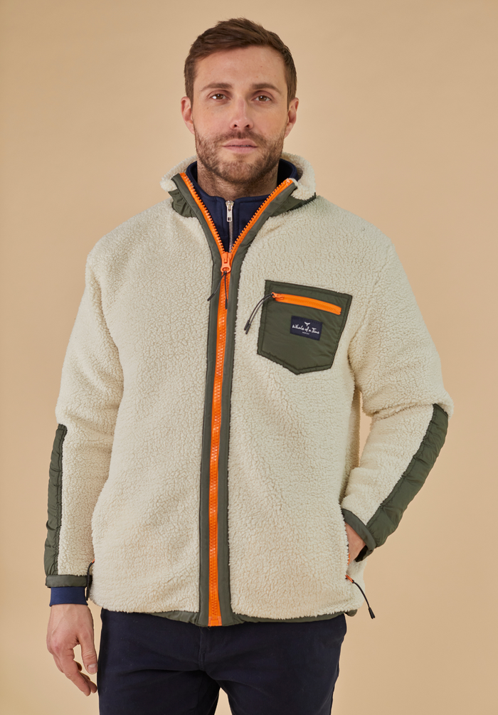 Highland Men's Sherpa Jacket - Cream