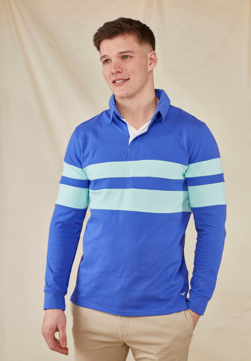 Holme Men's Rugby Shirt - Blue