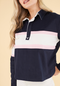 Hurley Women's Cropped Deck Shirt - Navy