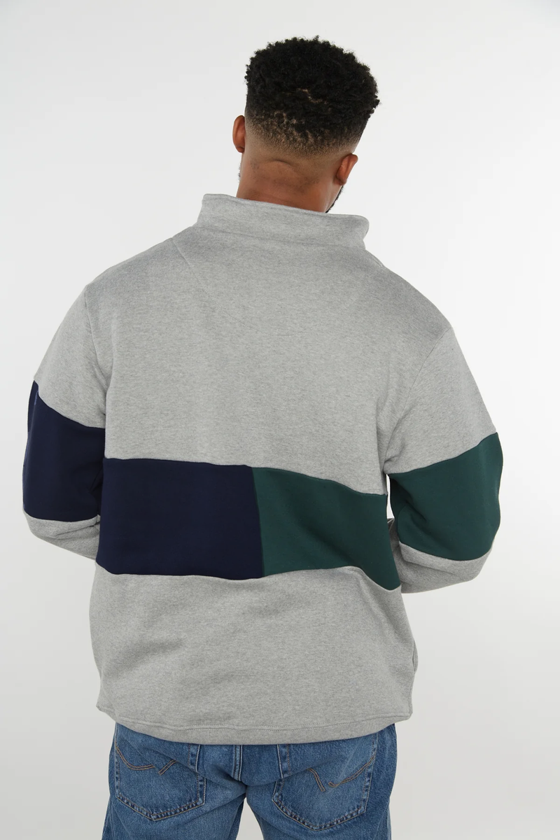 Norfolk Unisex Quarter Zip Sweatshirt - Grey