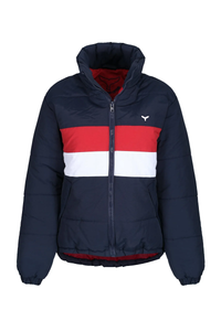 Penzance Unisex Puffer Jacket - Navy - Whale Of A Time Clothing