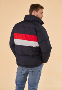 Penzance Men's Puffer Jacket - Navy