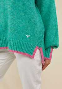 Rockingham Women's Jumper - Green/Pink