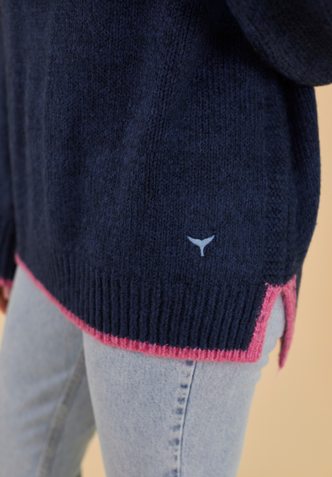 Rockingham Women's Jumper - Navy/Pink