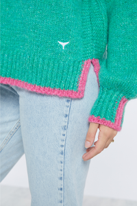 Rockingham Jumper - Green/Pink