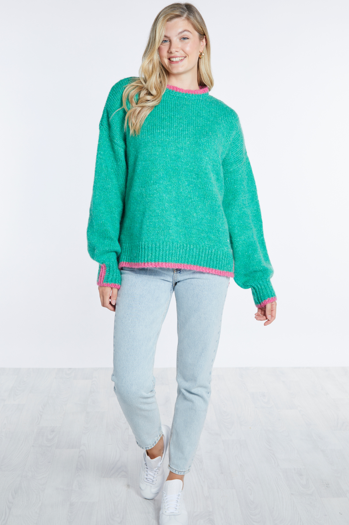 Rockingham Jumper - Green/Pink