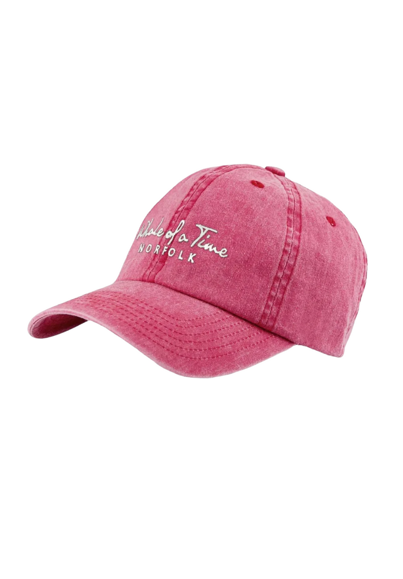 Stonewashed Women's Cap - Red