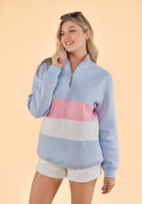 Suffolk Women's Quarter Zip Sweatshirt - Blue