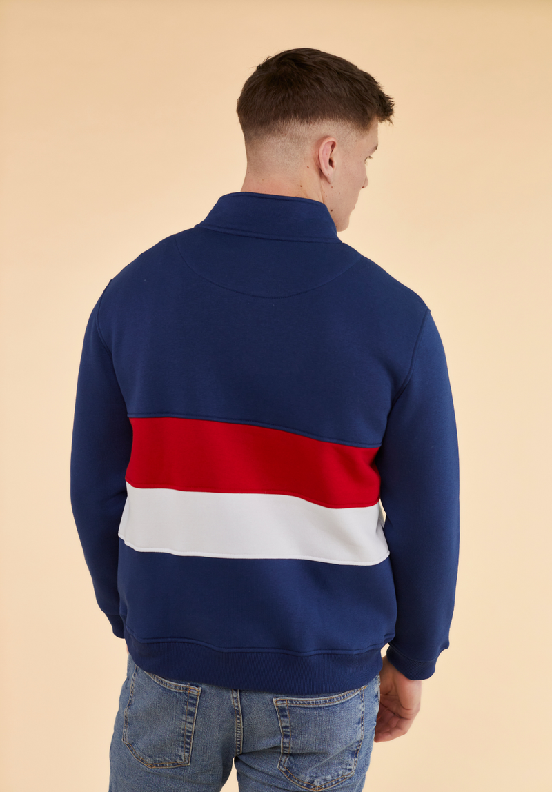 Suffolk Men's Quarter Zip Sweatshirt - Navy