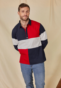 Torbay Men's Deck Shirt - Red/Navy