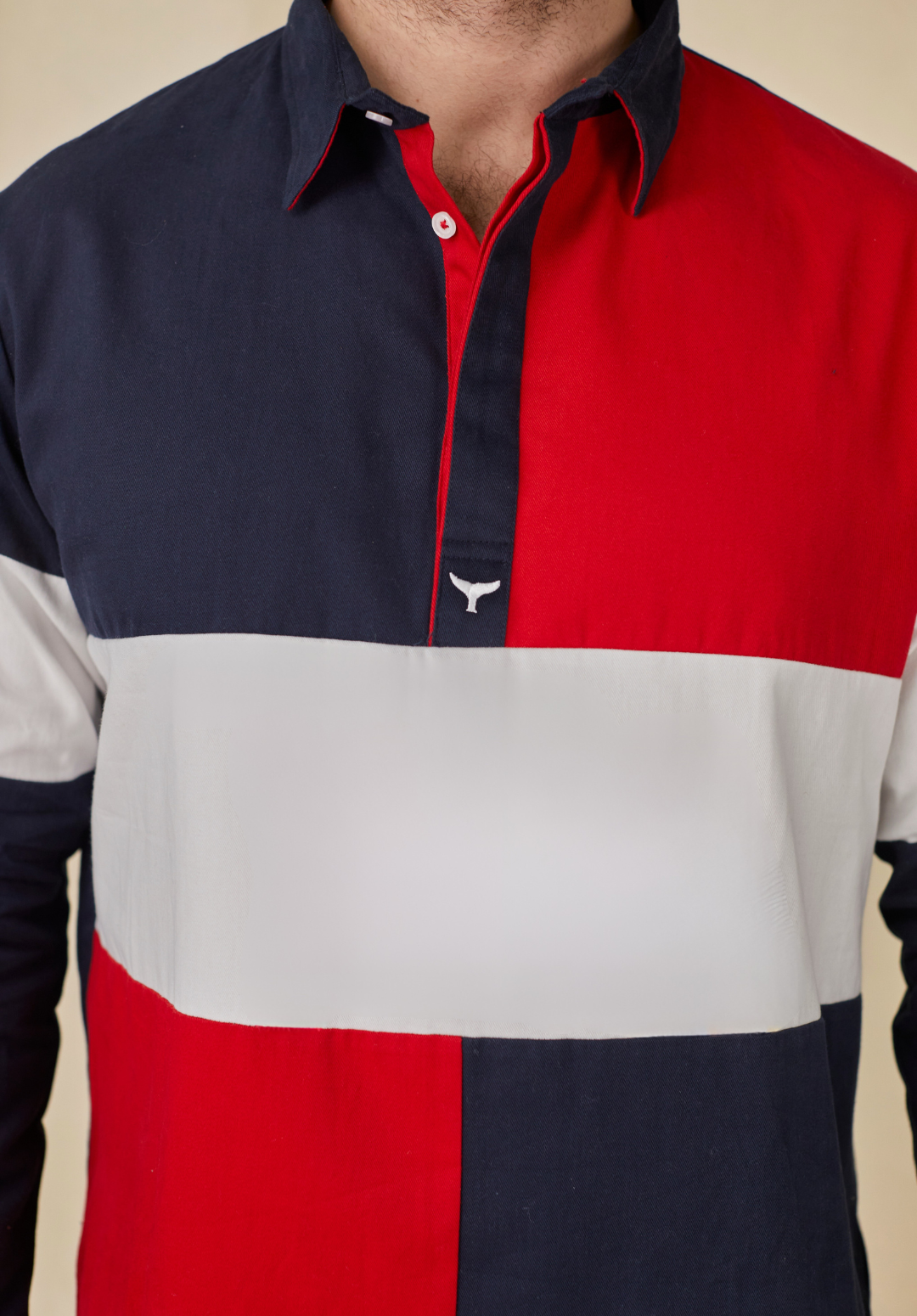 Torbay Men's Deck Shirt - Red/Navy