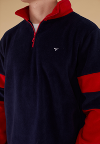 Weybourne Men's Fleece Quarter Zip - Navy