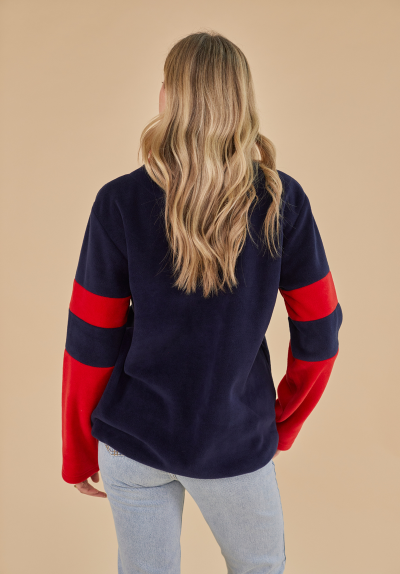 Weybourne Women's Fleece Quarter Zip - Navy