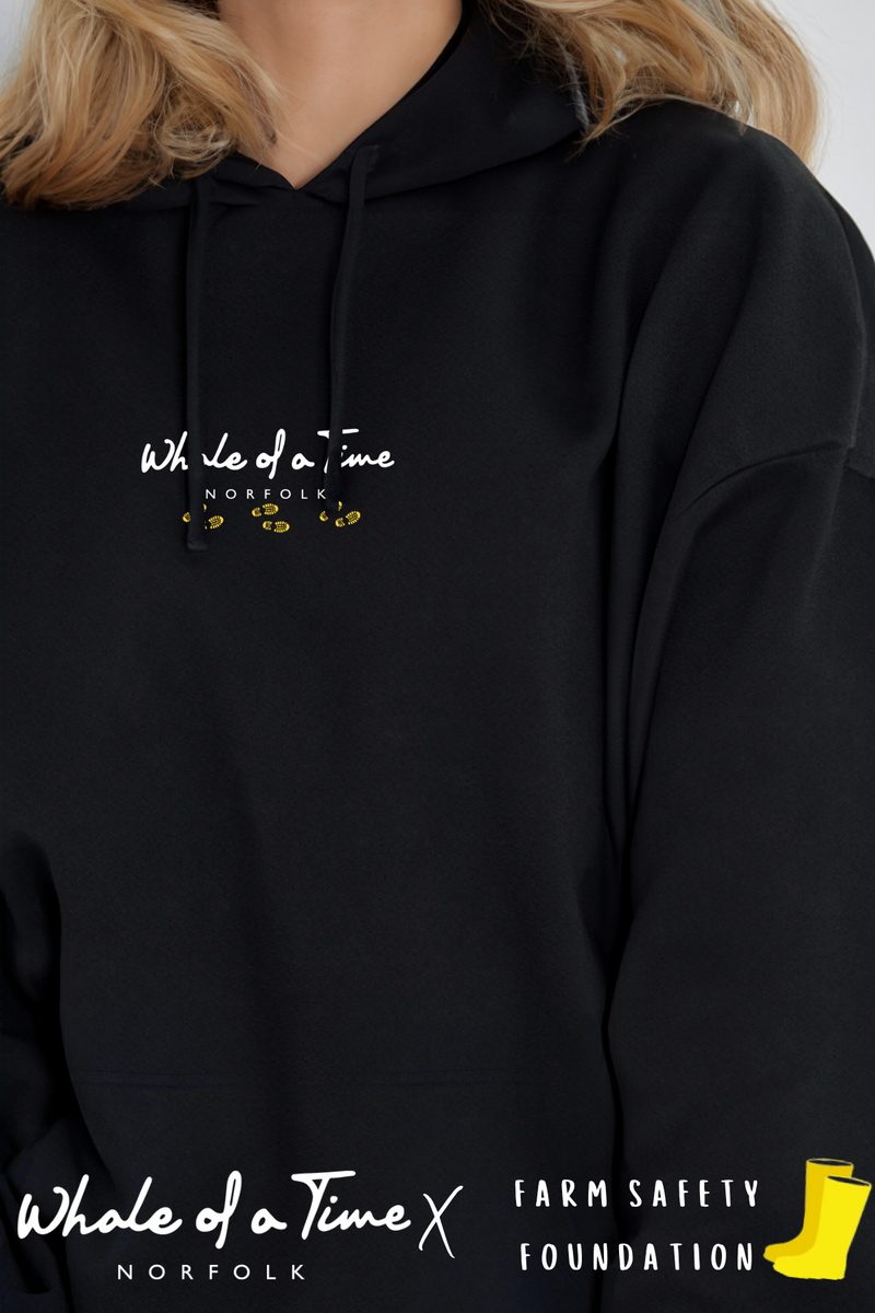 Yellow Wellies Charity Unisex Hoodie - Black